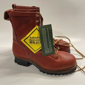 Walker Boots Men's Size 8.5 EE Tan Safety Toe Boot